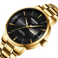 Luxury Quartz Watch for Men Waterproof Luminous Week Date Men Watch Stainless Steel Sports Men'S Watches Reloj Hombre