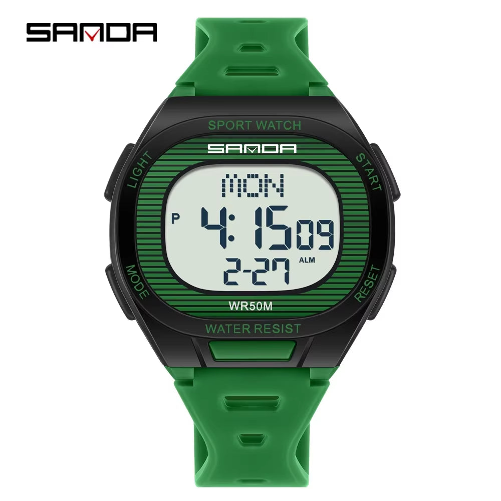 Fashion  New 22195 Luxury Men'S Electronic Watch Sports Multifunctional Countdown Waterproof Men'S Electronic Watch