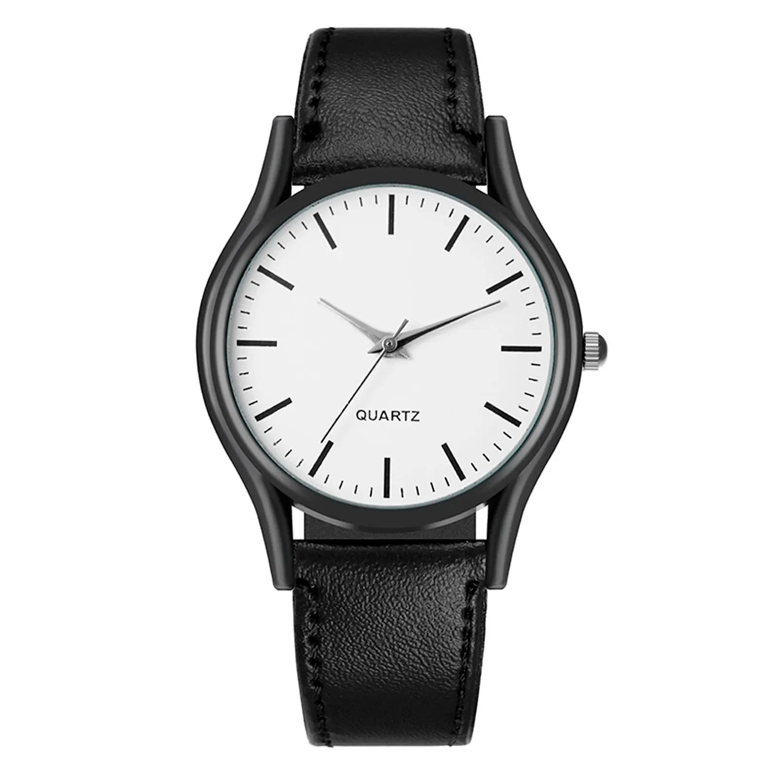 Couples Watches Men'S Watches Leather Wrist Watch Men Woman Quartz Watch Daily Business Office Hand Jewelry Accessories Gift