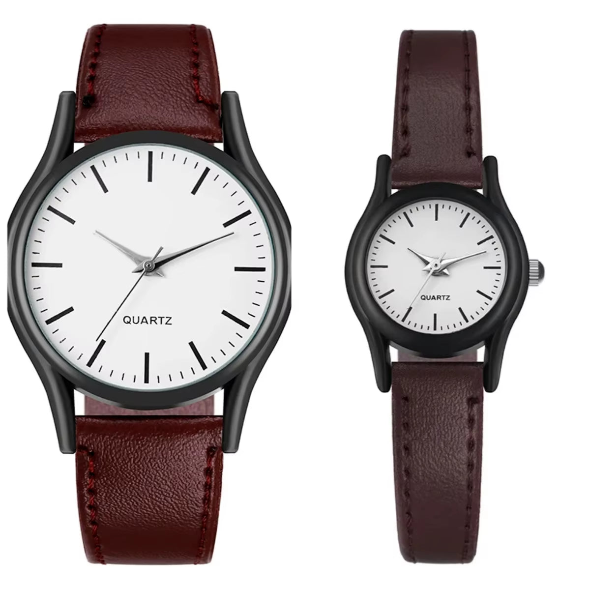 Couples Watches Men'S Watches Leather Wrist Watch Men Woman Quartz Watch Daily Business Office Hand Jewelry Accessories Gift