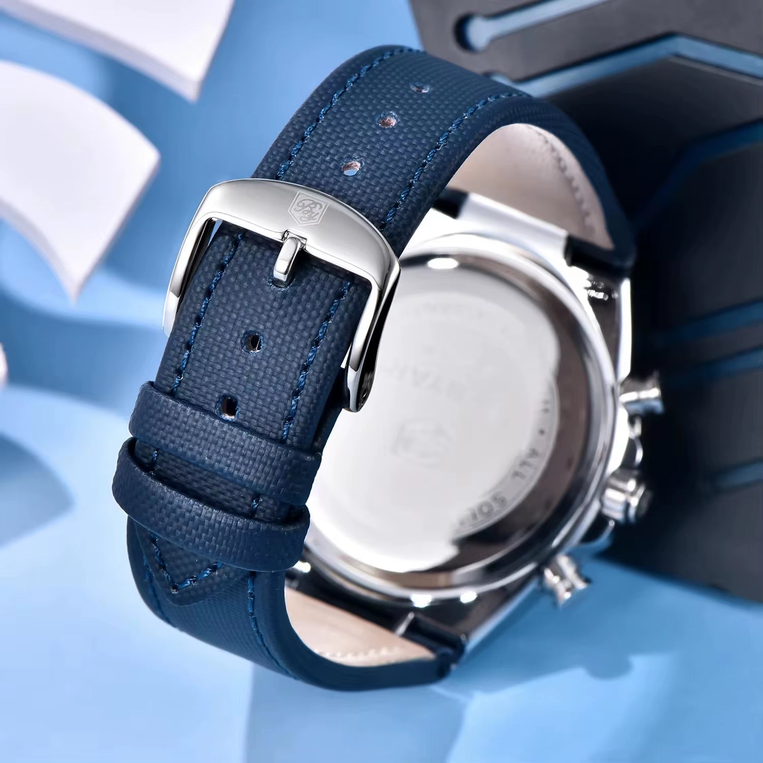 2024 New Men'S Quartz Watch Top Luxury Men'S Watch Chronograph Clock Waterproof Leather Men'S Luxury Watch