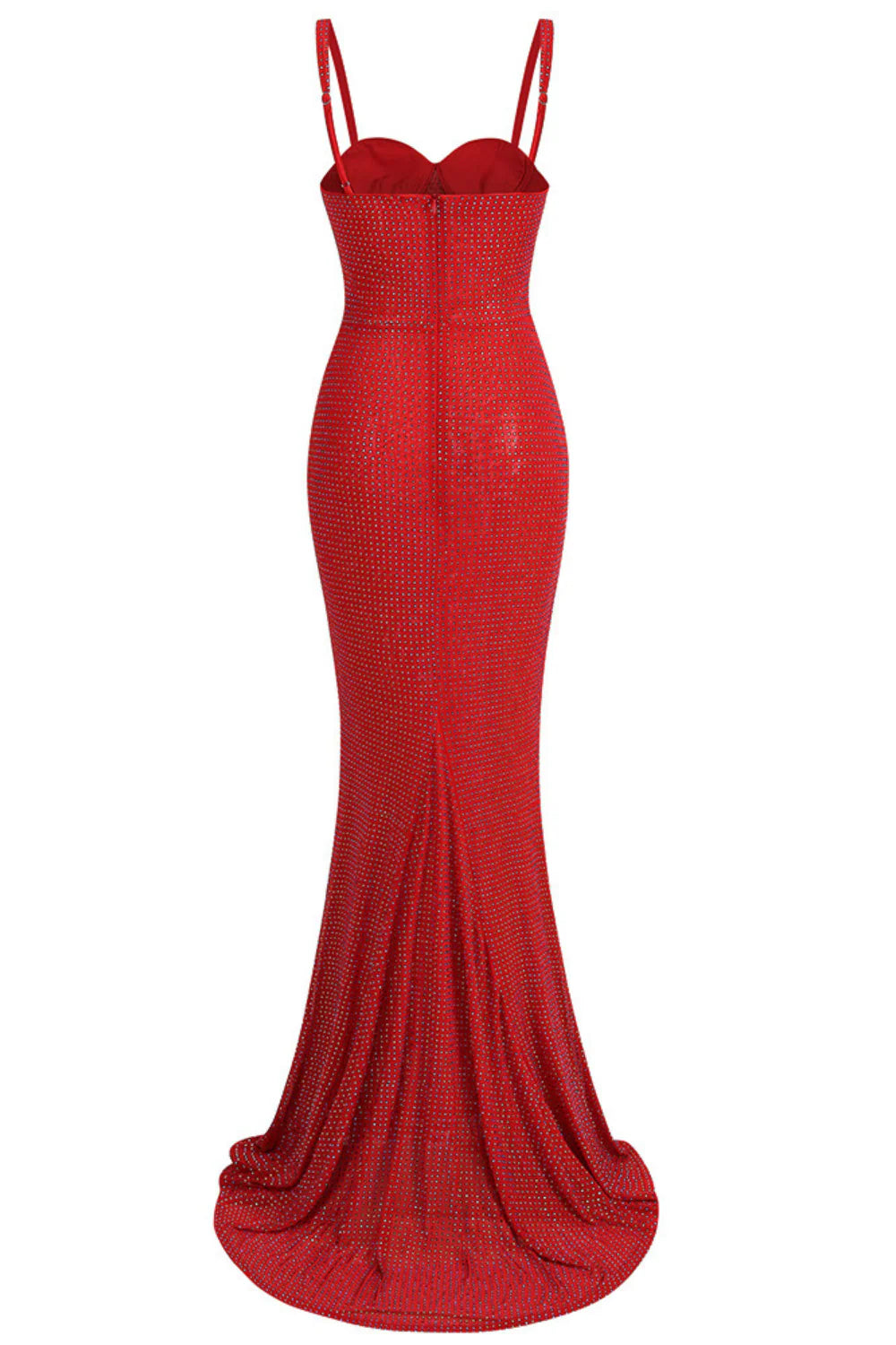 CAISSIE RED - ROBE LONGUE DE SOIREE SIRENE