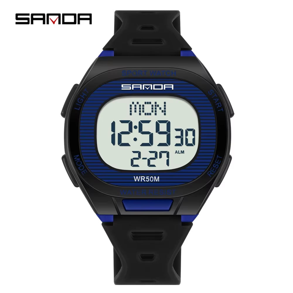 Fashion  New 22195 Luxury Men'S Electronic Watch Sports Multifunctional Countdown Waterproof Men'S Electronic Watch