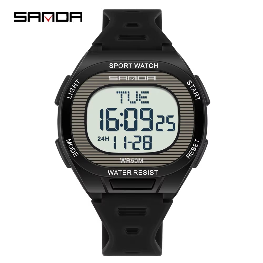 Fashion  New 22195 Luxury Men'S Electronic Watch Sports Multifunctional Countdown Waterproof Men'S Electronic Watch