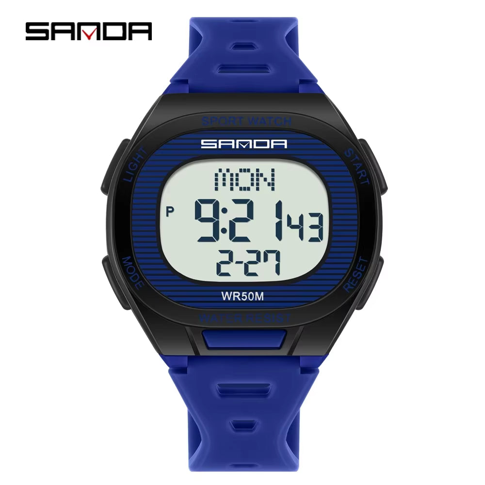 Fashion  New 22195 Luxury Men'S Electronic Watch Sports Multifunctional Countdown Waterproof Men'S Electronic Watch