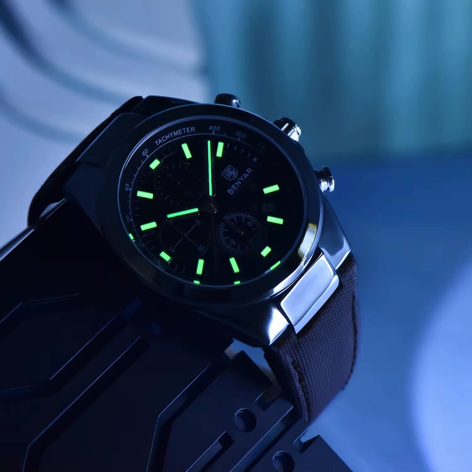 2024 New Men'S Quartz Watch Top Luxury Men'S Watch Chronograph Clock Waterproof Leather Men'S Luxury Watch