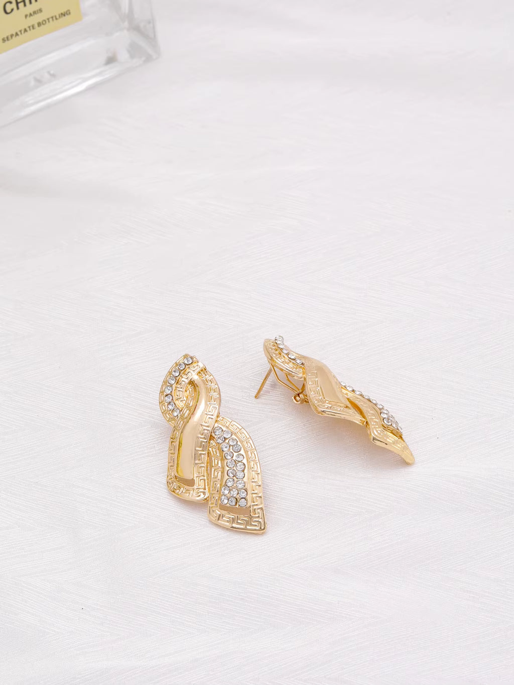 Fashion Jewelry Sets Dubai Gold Color Jewelry Luxury Design 18K Gold Plated Necklace Earrings Bracelet Ring