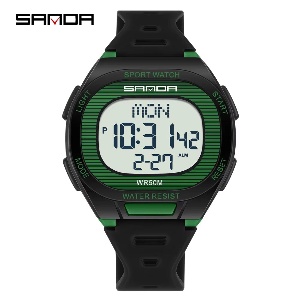 Fashion  New 22195 Luxury Men'S Electronic Watch Sports Multifunctional Countdown Waterproof Men'S Electronic Watch