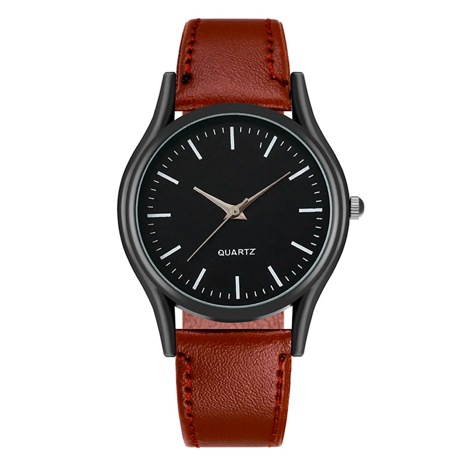 Couples Watches Men'S Watches Leather Wrist Watch Men Woman Quartz Watch Daily Business Office Hand Jewelry Accessories Gift