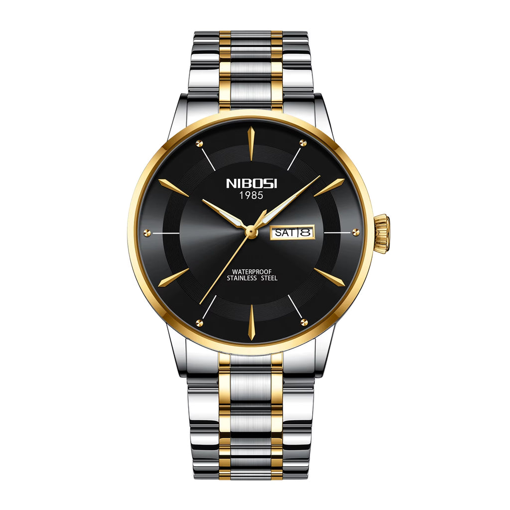 Luxury Quartz Watch for Men Waterproof Luminous Week Date Men Watch Stainless Steel Sports Men'S Watches Reloj Hombre