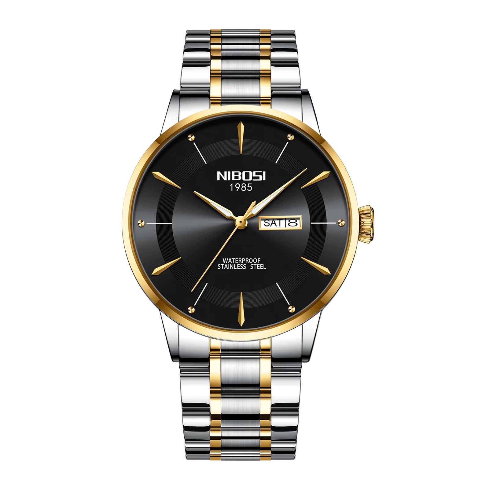 Luxury Quartz Watch for Men Waterproof Luminous Week Date Men Watch Stainless Steel Sports Men'S Watches Reloj Hombre
