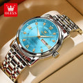Top Original Men Quartz Watch Blue Waterproof Watch for Men Stainless Steel Quartz Men Luxury Watch Luminous Wristwatch