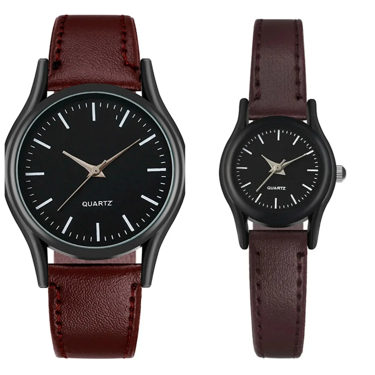 Couples Watches Men'S Watches Leather Wrist Watch Men Woman Quartz Watch Daily Business Office Hand Jewelry Accessories Gift