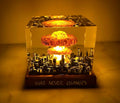 Atomic Bomb Diorama Lamp: Nuke Explosion Resin Art, Epoxy Resin Art, Storm Cloud Lamp, Gift for Him, Fathers Day