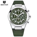 2024 New Men'S Quartz Watch Top Luxury Men'S Watch Chronograph Clock Waterproof Leather Men'S Luxury Watch