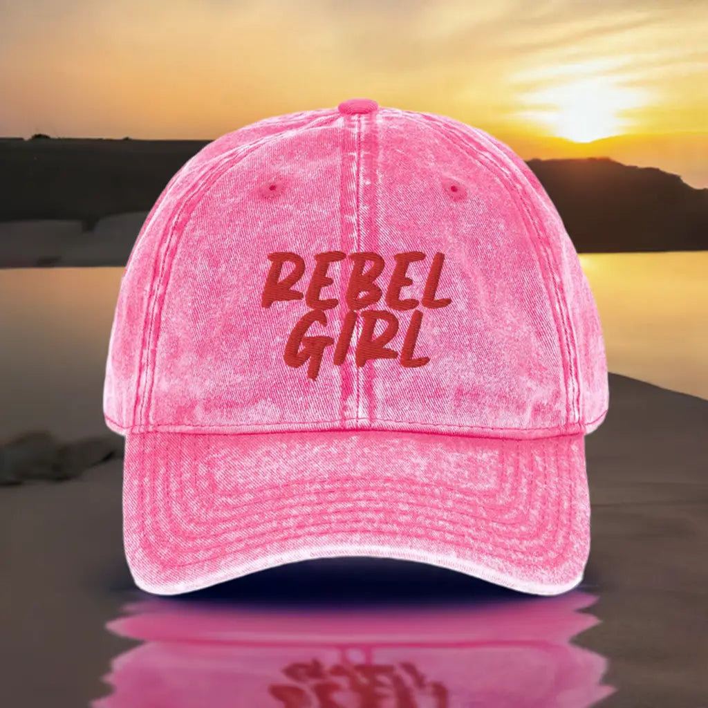 Vintage Cap REBEL GIRL Vintage Cotton Twill Cap