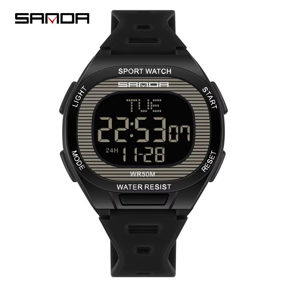 Fashion  New 22195 Luxury Men'S Electronic Watch Sports Multifunctional Countdown Waterproof Men'S Electronic Watch