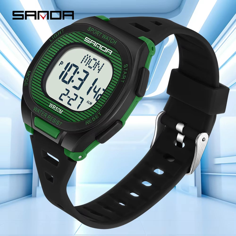 Fashion  New 22195 Luxury Men'S Electronic Watch Sports Multifunctional Countdown Waterproof Men'S Electronic Watch