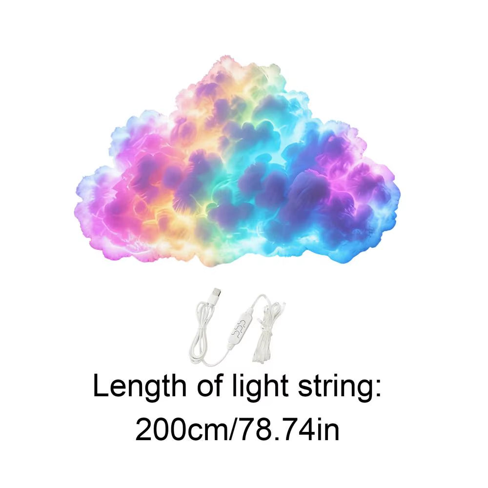 Cloud LED Light for Bedroom DIY Aesthetic Mood Light3D Ceiling Lamp Color Changing Light,Cool Stuff for Playroom,Kids Room Decor