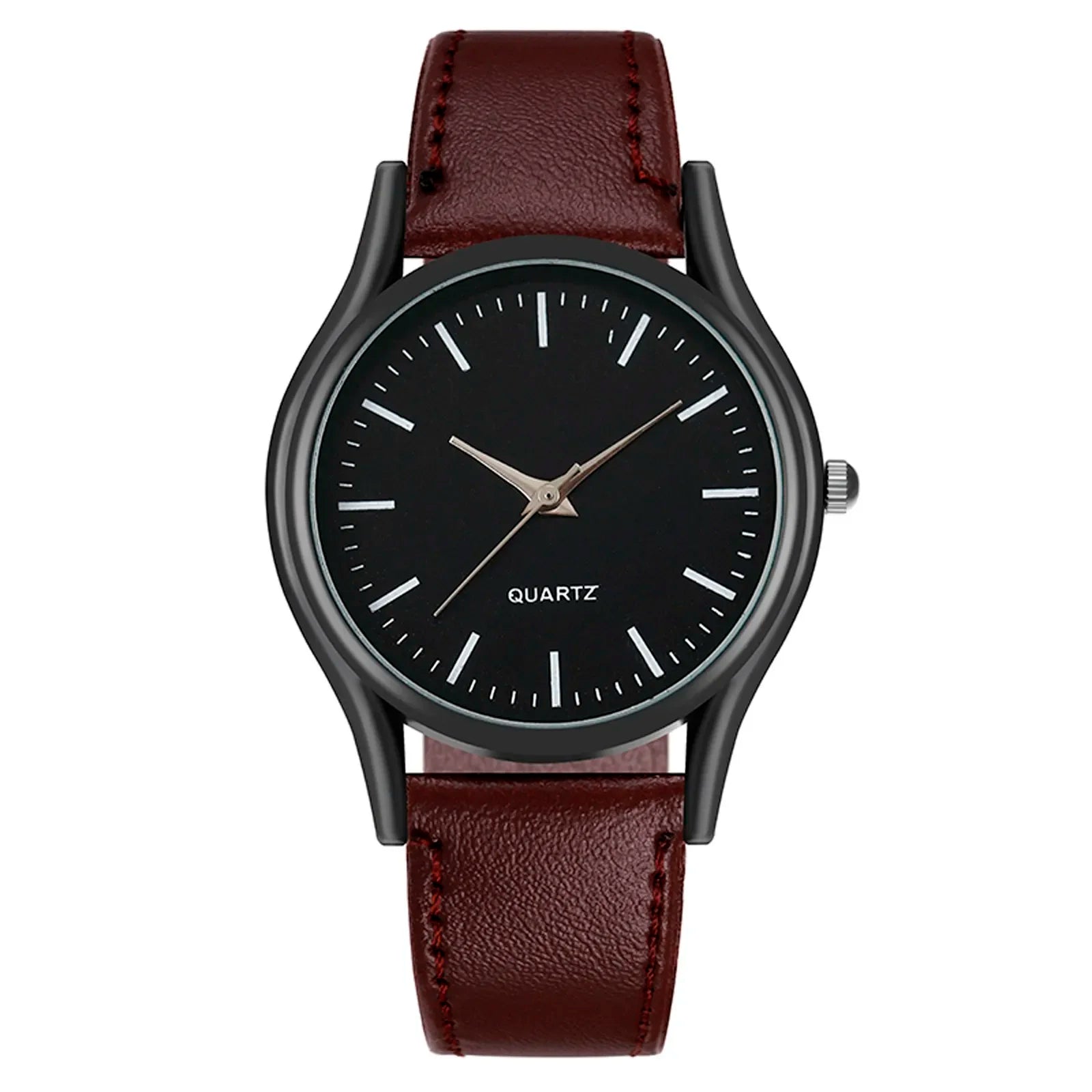 Couples Watches Men'S Watches Leather Wrist Watch Men Woman Quartz Watch Daily Business Office Hand Jewelry Accessories Gift