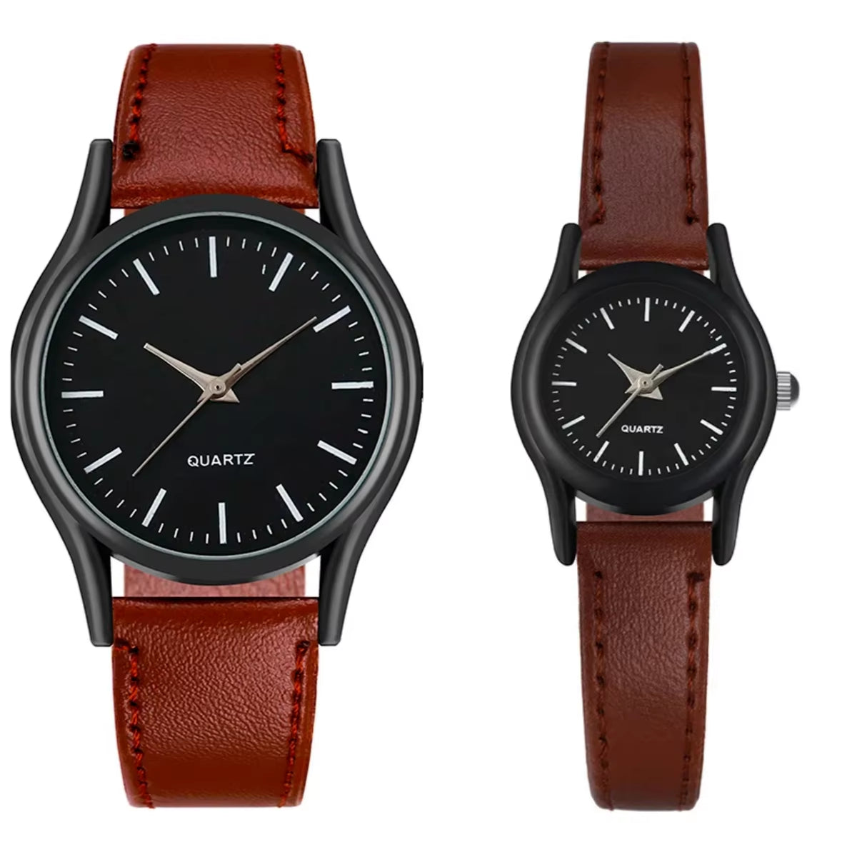 Couples Watches Men'S Watches Leather Wrist Watch Men Woman Quartz Watch Daily Business Office Hand Jewelry Accessories Gift